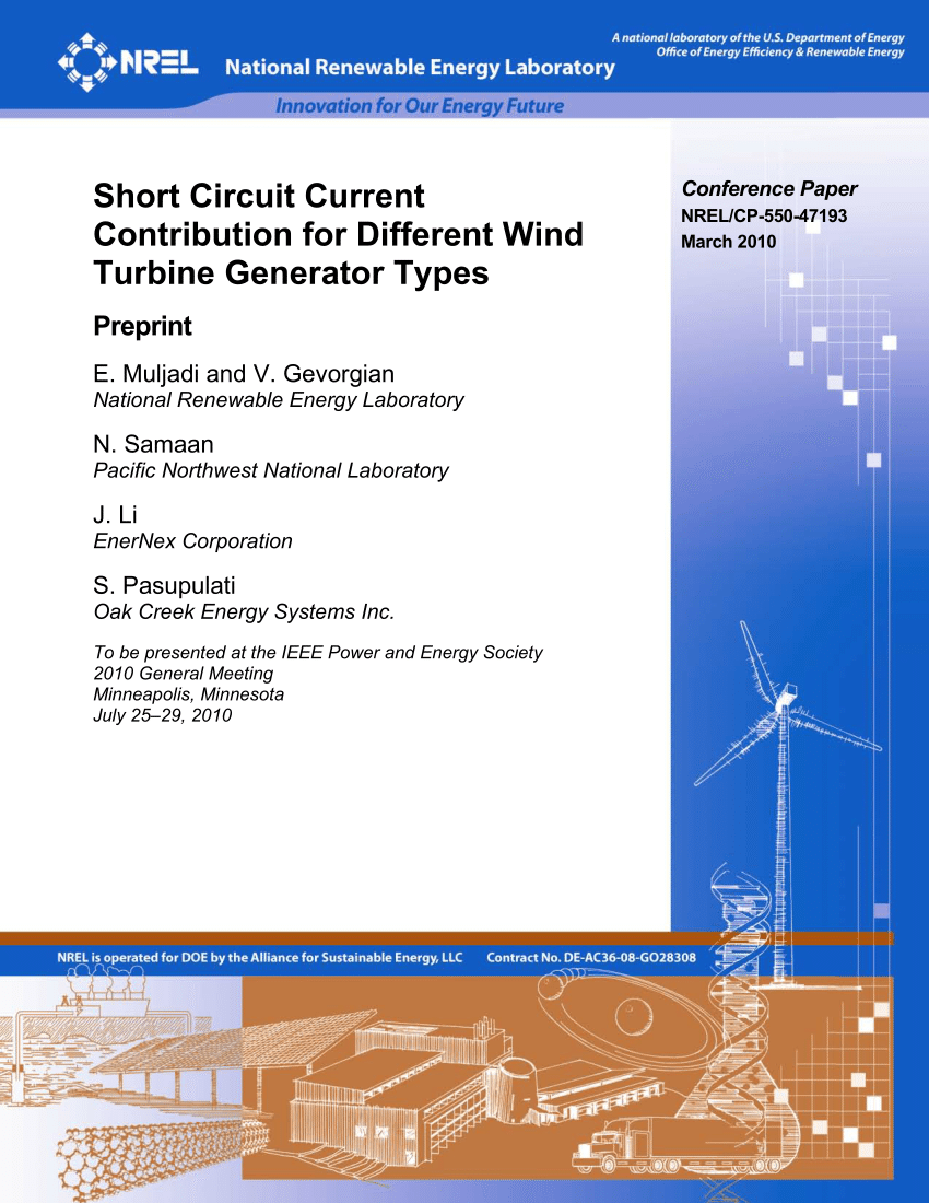 skære ned kød Signal PDF) Short circuit current contribution for different wind turbine  generator types