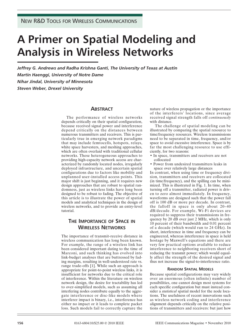 wireless network analysis tools