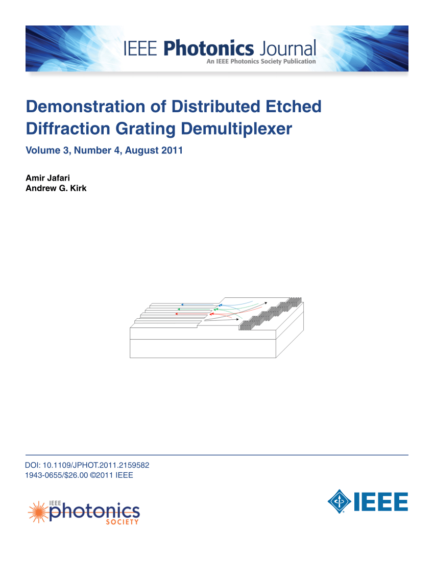 Pdf Demonstration Of Distributed Etched Diffraction Grating Demultiplexer