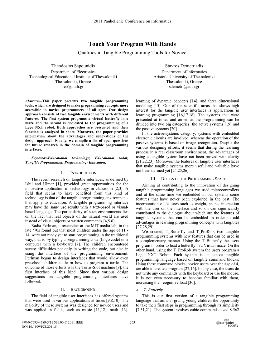 Pdf Touch Your Program With Hands Qualities In Tangible Programming Tools For Novice - three lessons learned from robloxs 24b valuation by