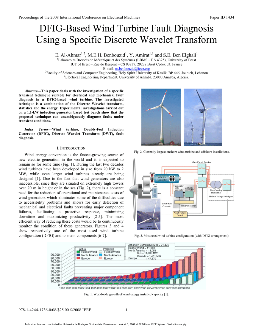 wind turbine generator research paper