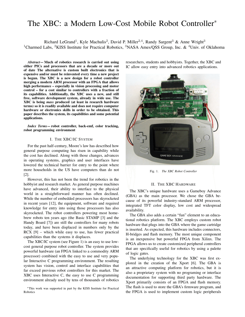Figure 3 from On using the Gameboy Advance as a controller for inverted  pendulums