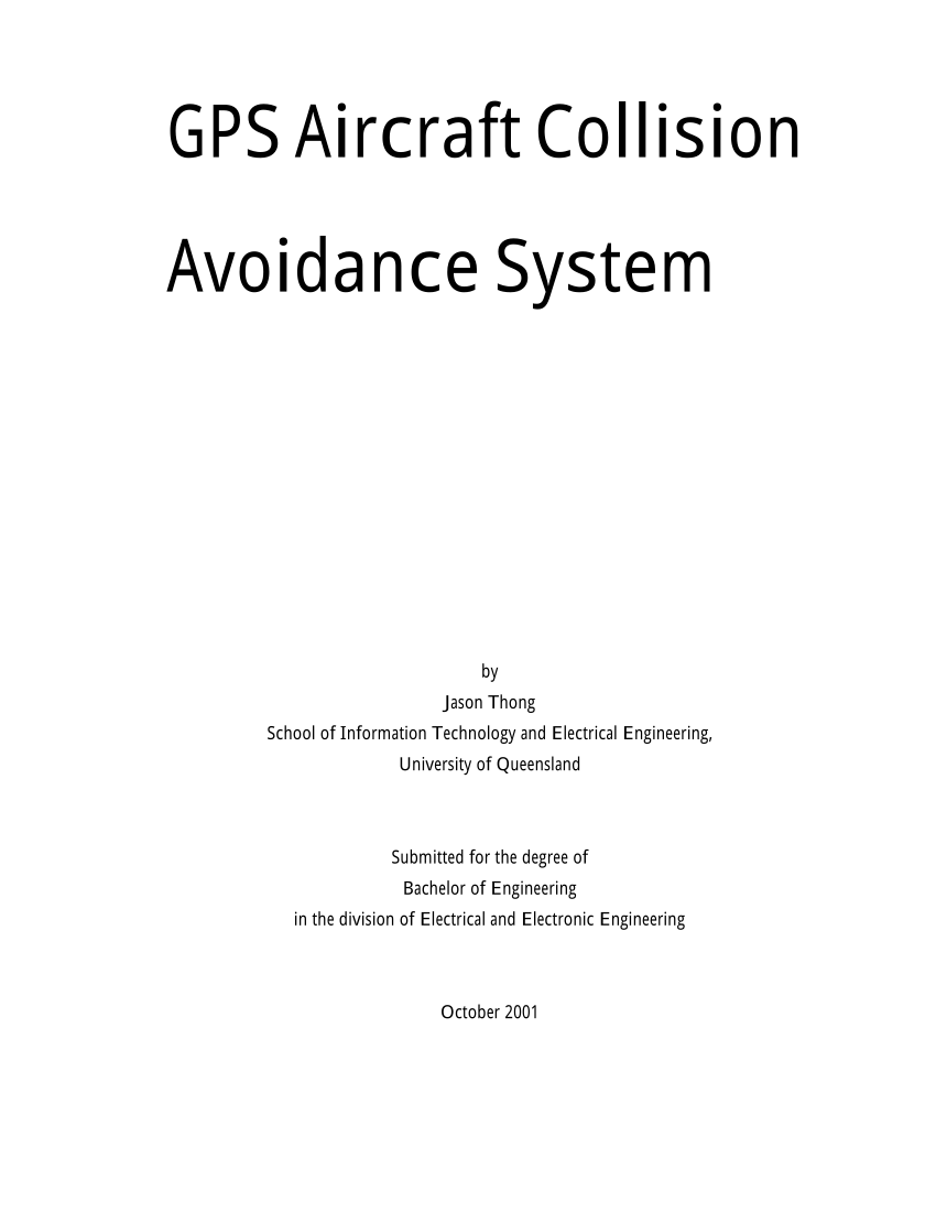 anti collision system aircraft