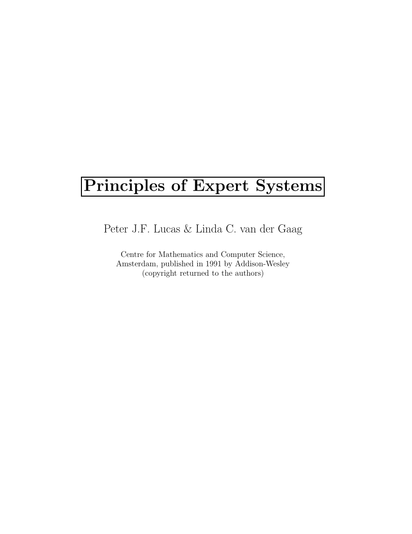 expert systems thesis pdf