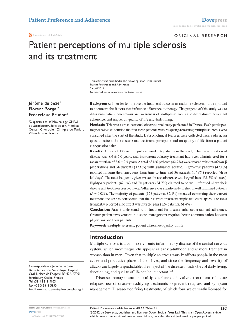 multiple sclerosis patient case study