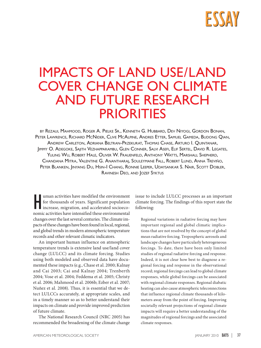 land cover thesis