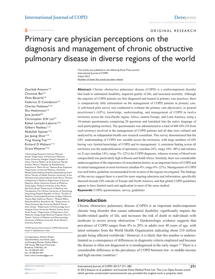 PDF) Primary care physician perceptions on the diagnosis and ...