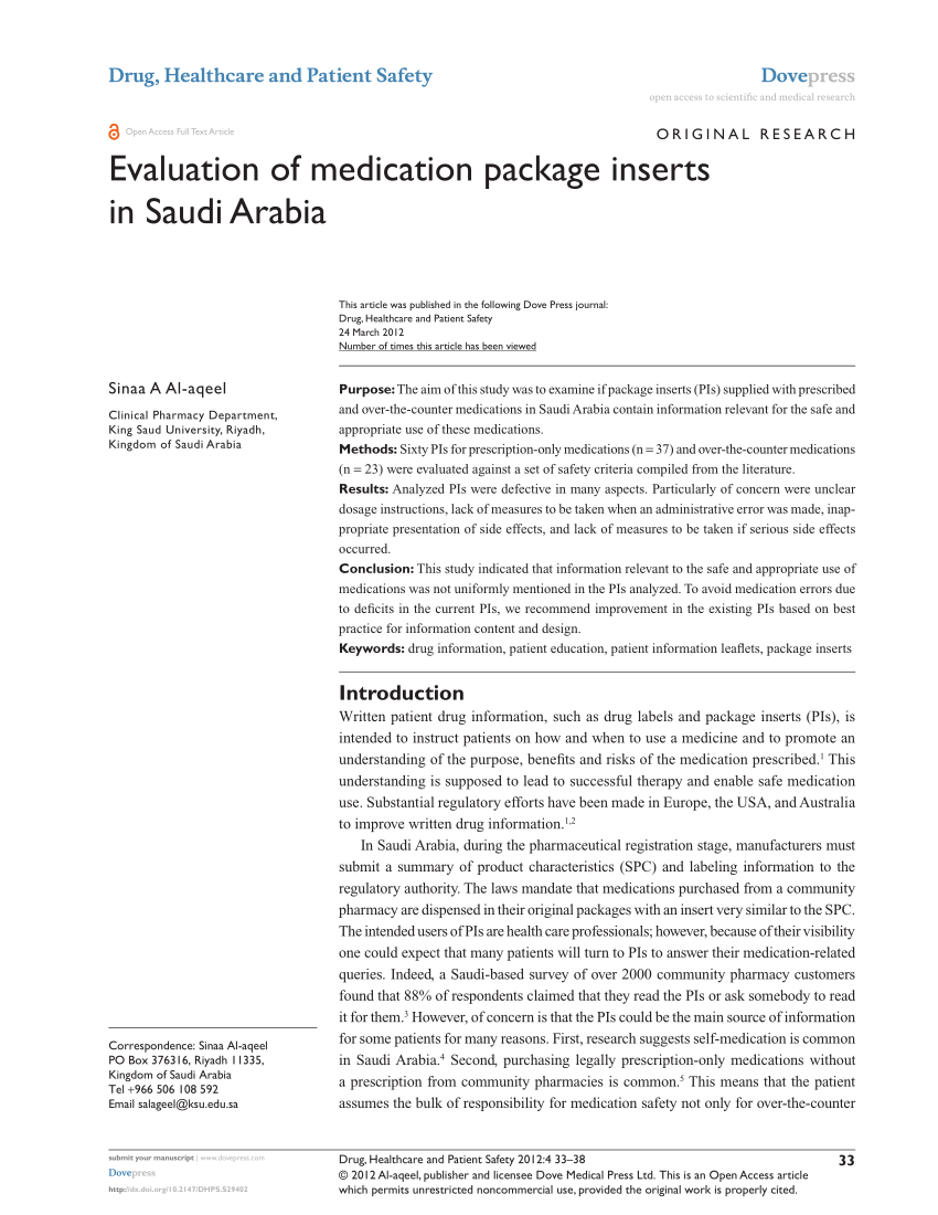 pdf-evaluation-of-medication-package-inserts-in-saudi-arabia