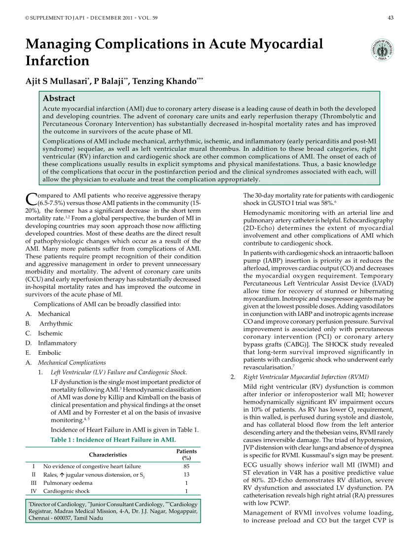 case study of myocardial infarction pdf