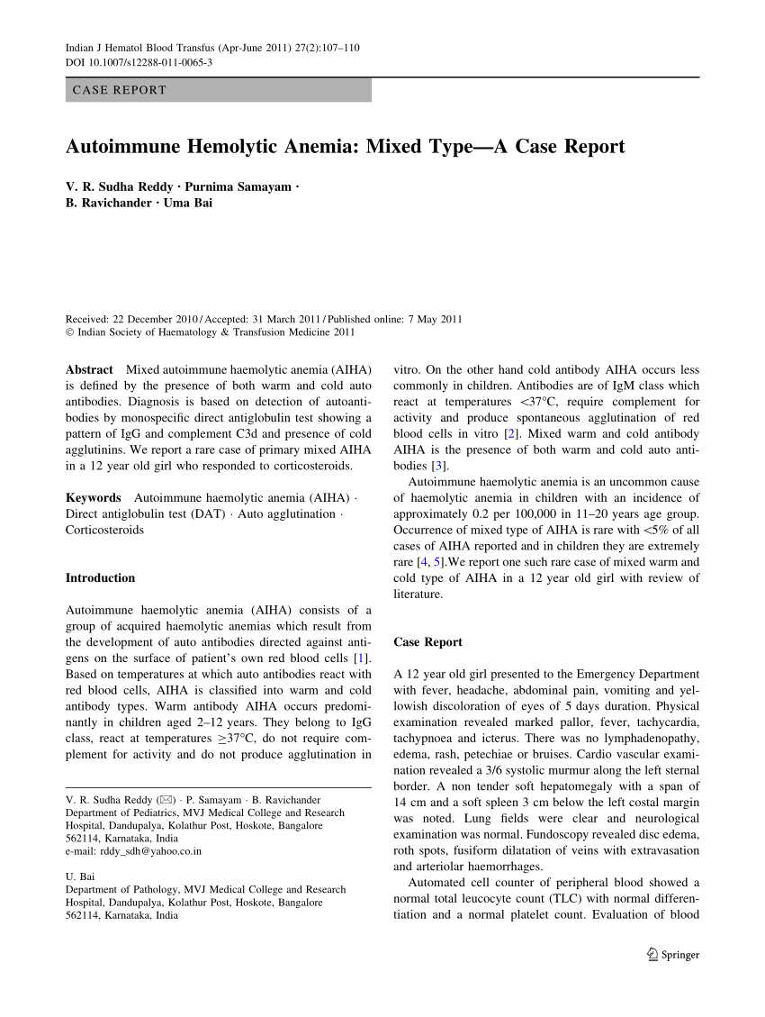 case study about anemia pdf