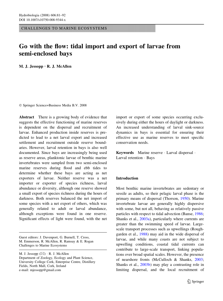 (PDF) Challenges to Marine Ecosystems