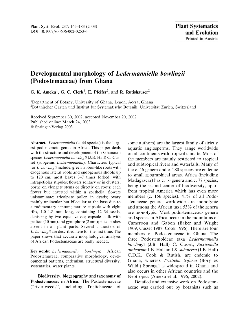 Pollen Buds In Ophiorrhiza Rubiaceae And Their Role In