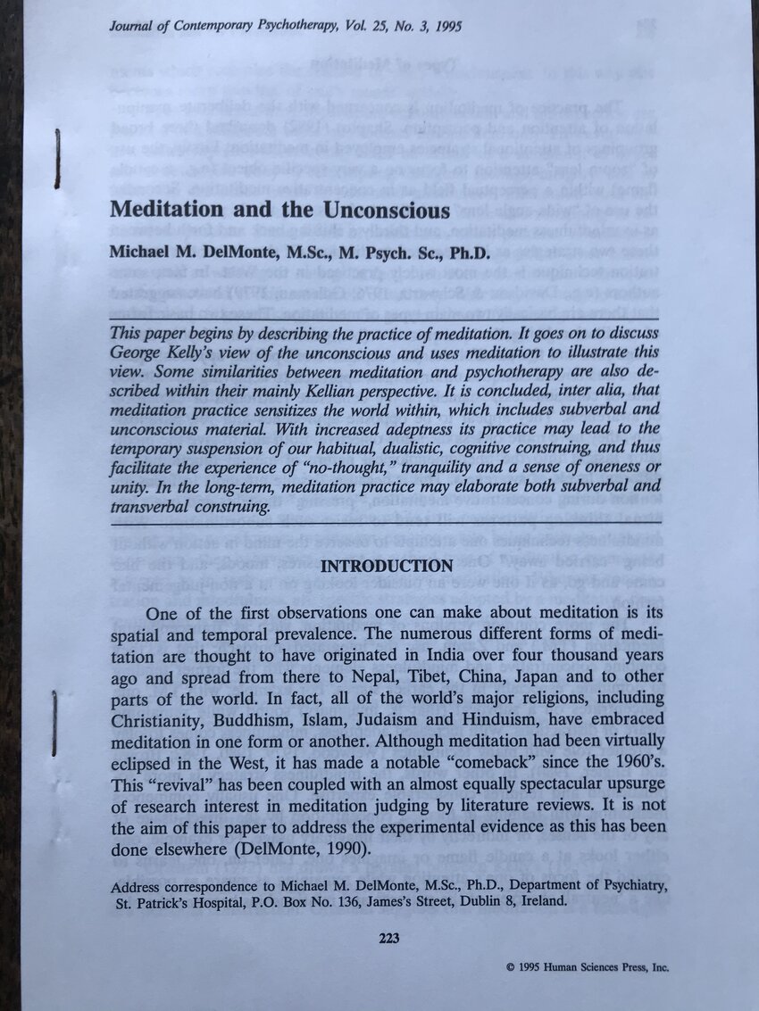 Meditation Texts Pdf