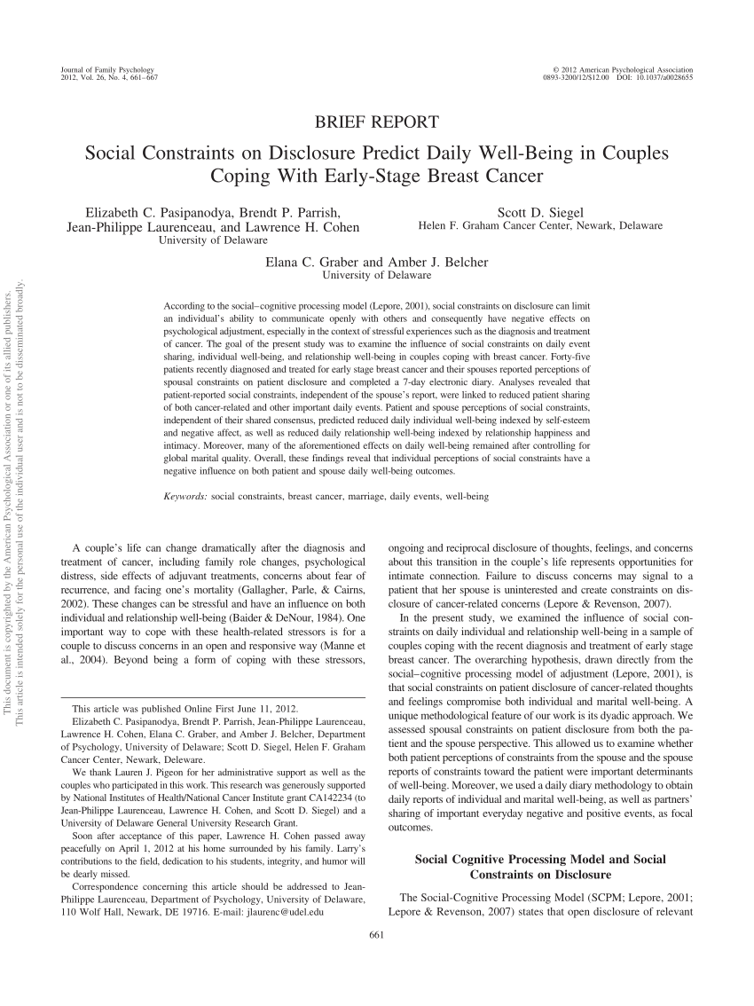 social constraints research paper