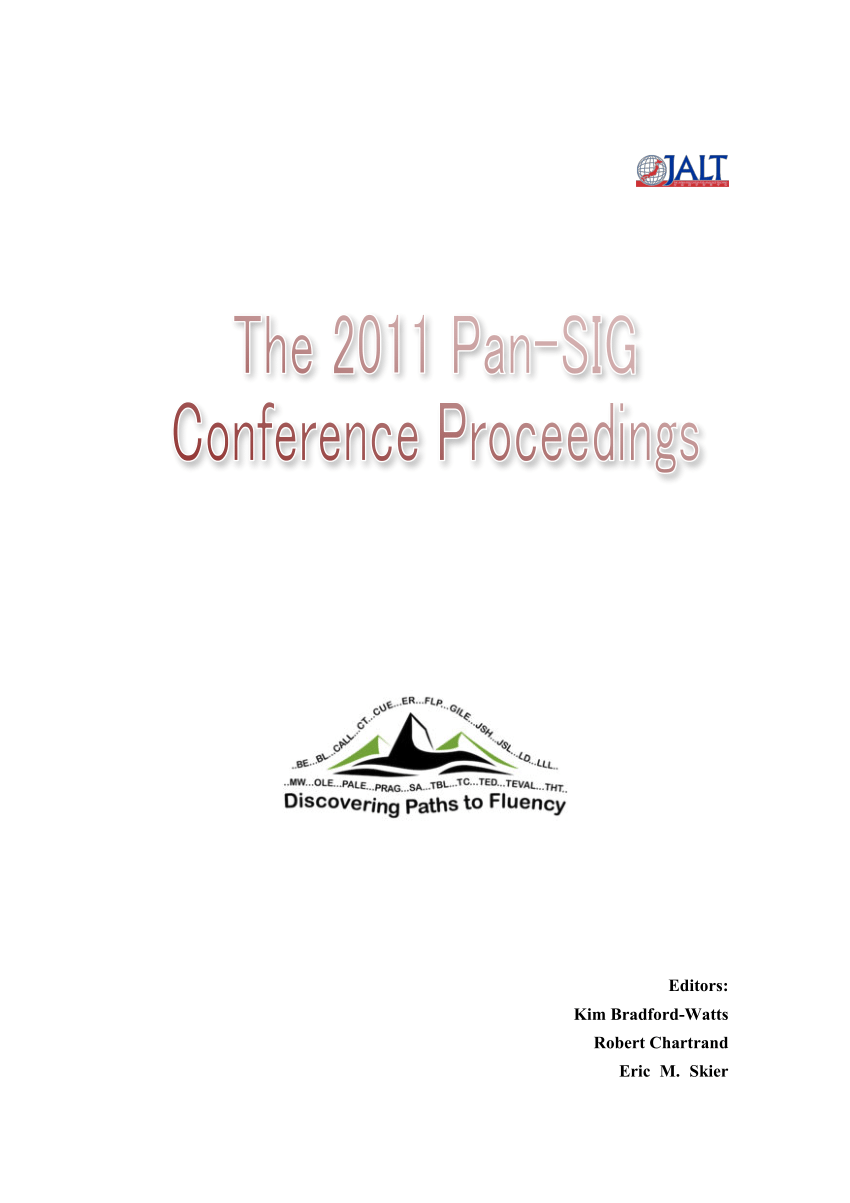 Pdf The 11 Pan Sig Conference Proceedings