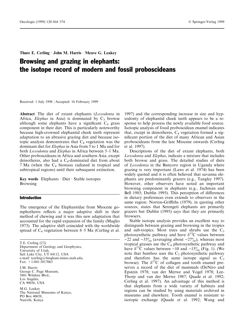 Proboscidea Perissodactyla and Suidae Koobi Fora Research Project The Fossil Ungulates