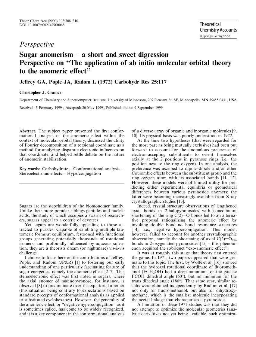 Ab initio 2025 molecular orbital theory1986