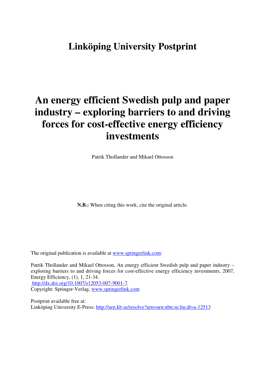 nordic pulp and paper research journal