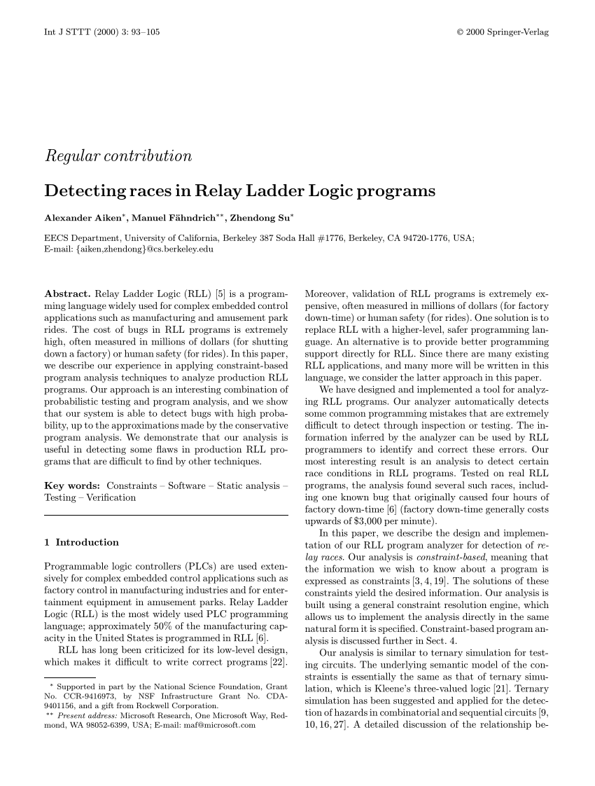 write a ladder logic program