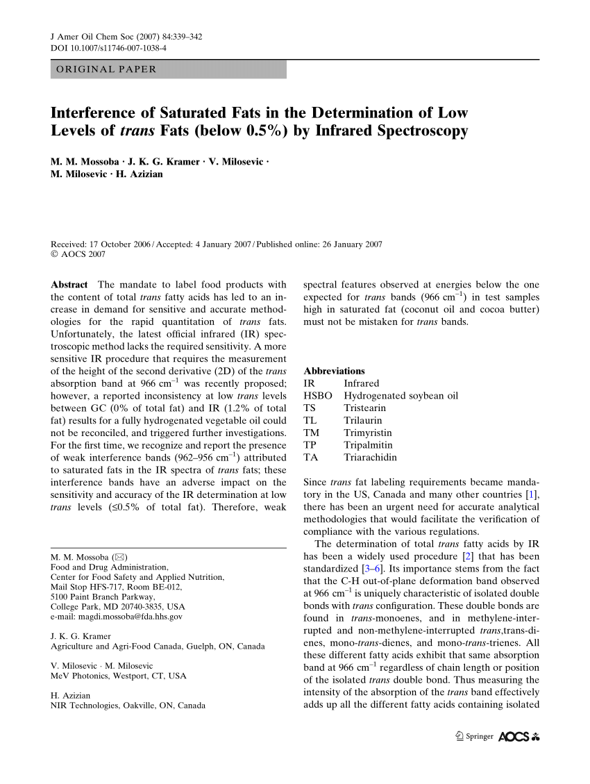 pdf) regulatory infrared spectroscopic method for the rapid