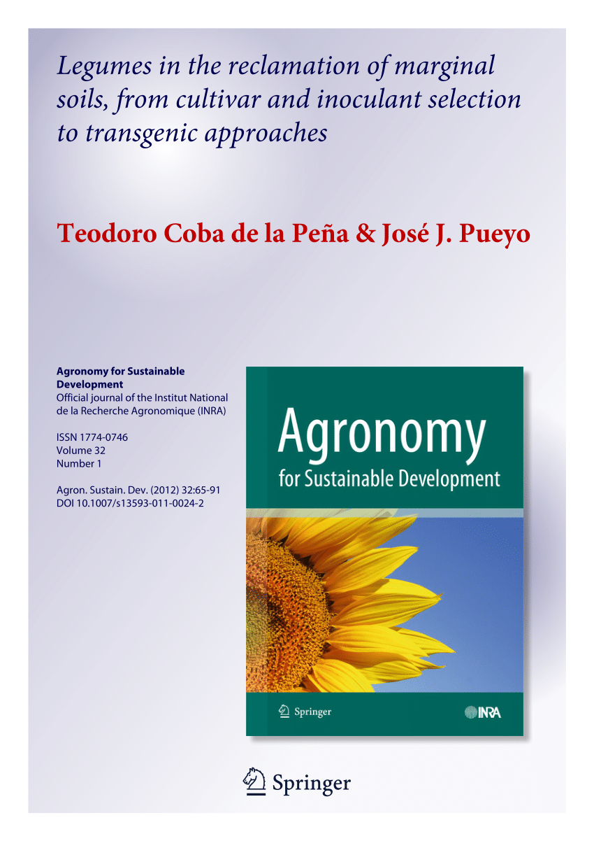 PDF) Legumes in the reclamation of marginal soils, from cultivar 