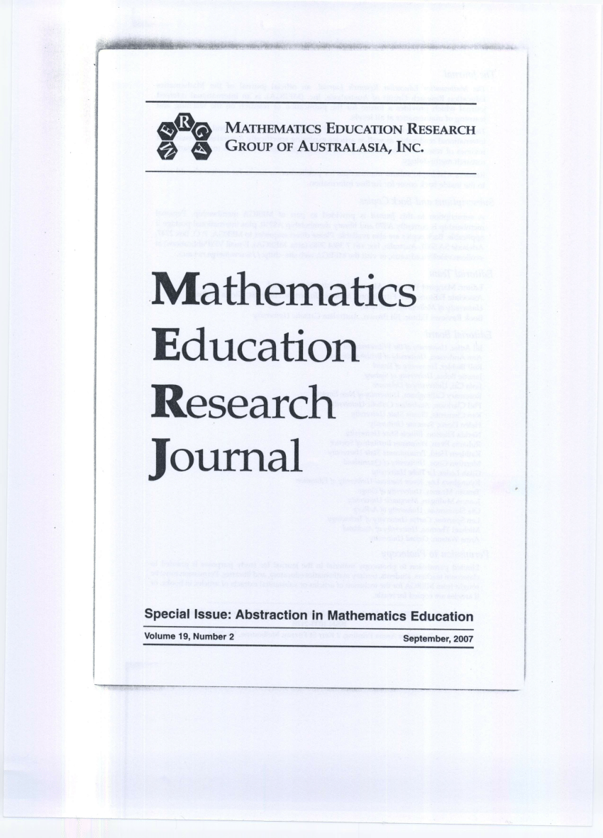 PDF A dialectical approach to the formation of mathematical