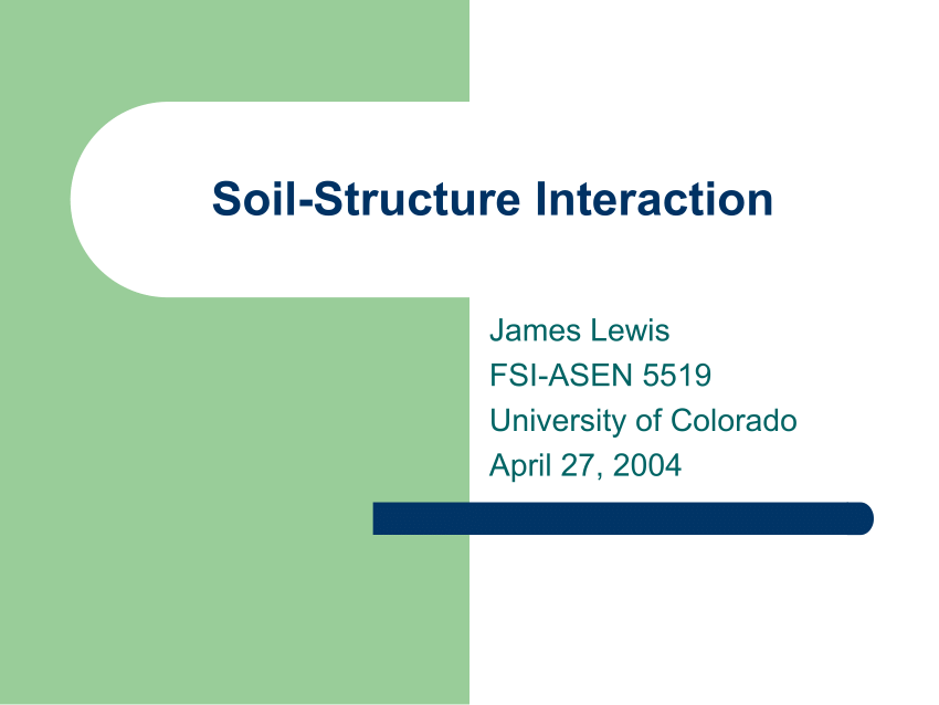 soil structure interaction research paper