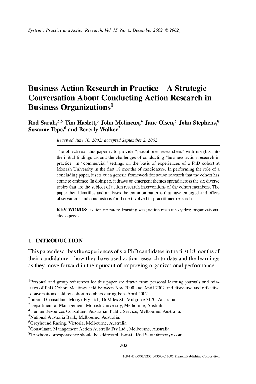 business research paper example
