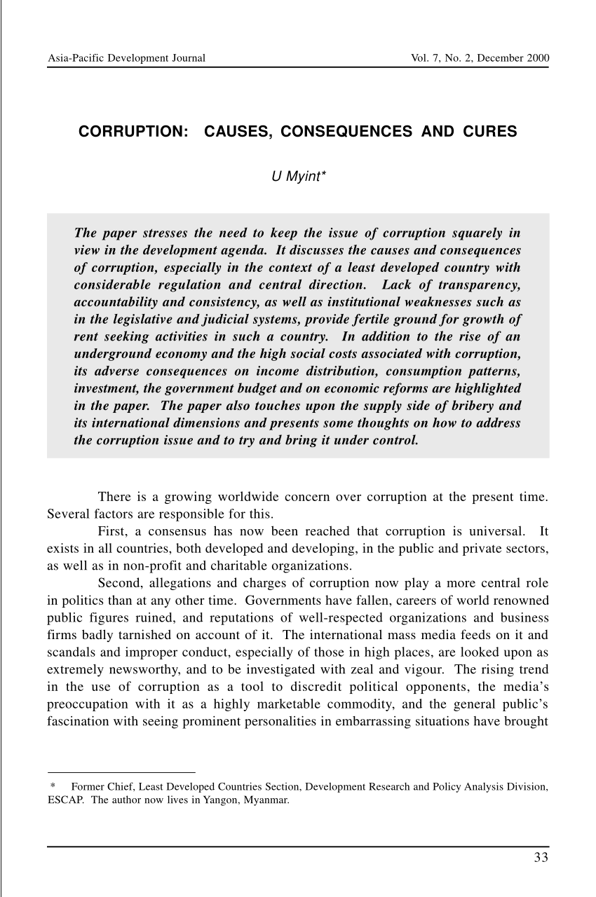 corruption thesis pdf