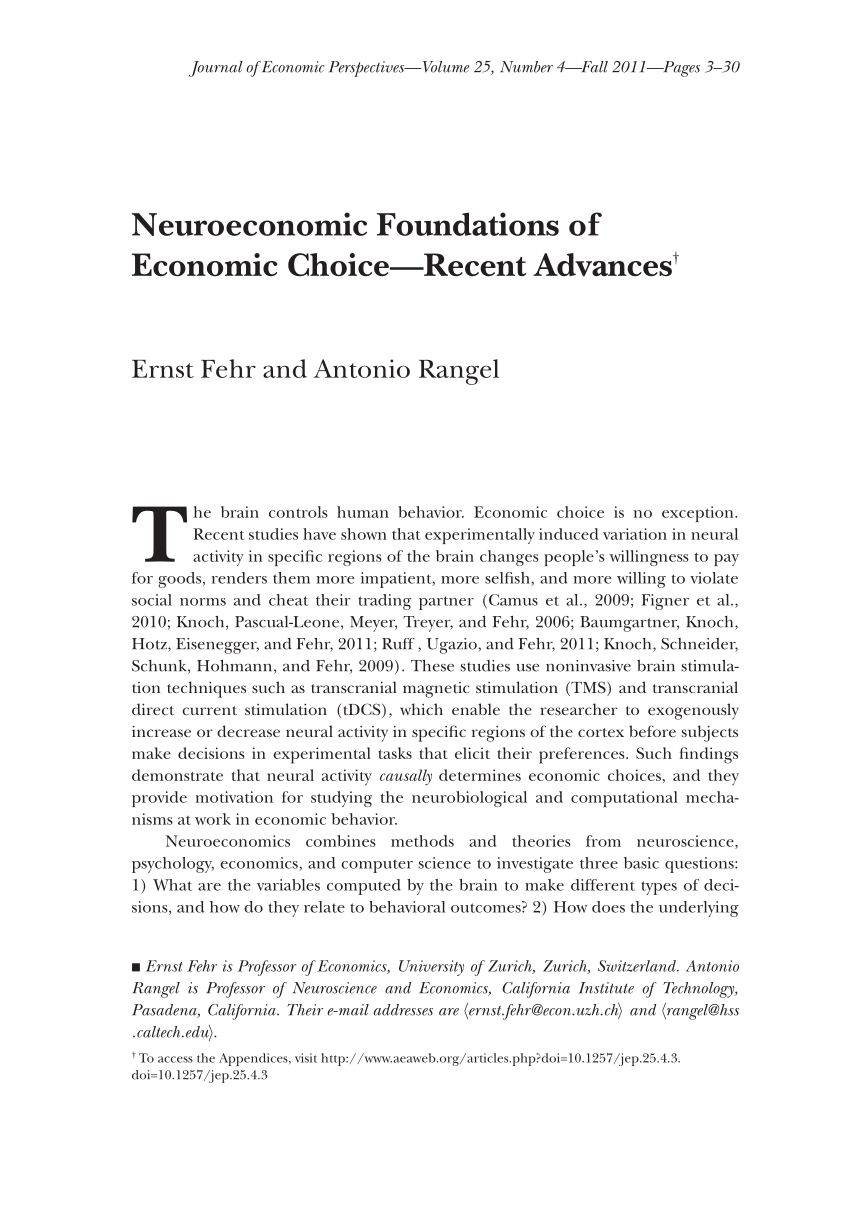 a review essay about foundations of neuroeconomic analysis