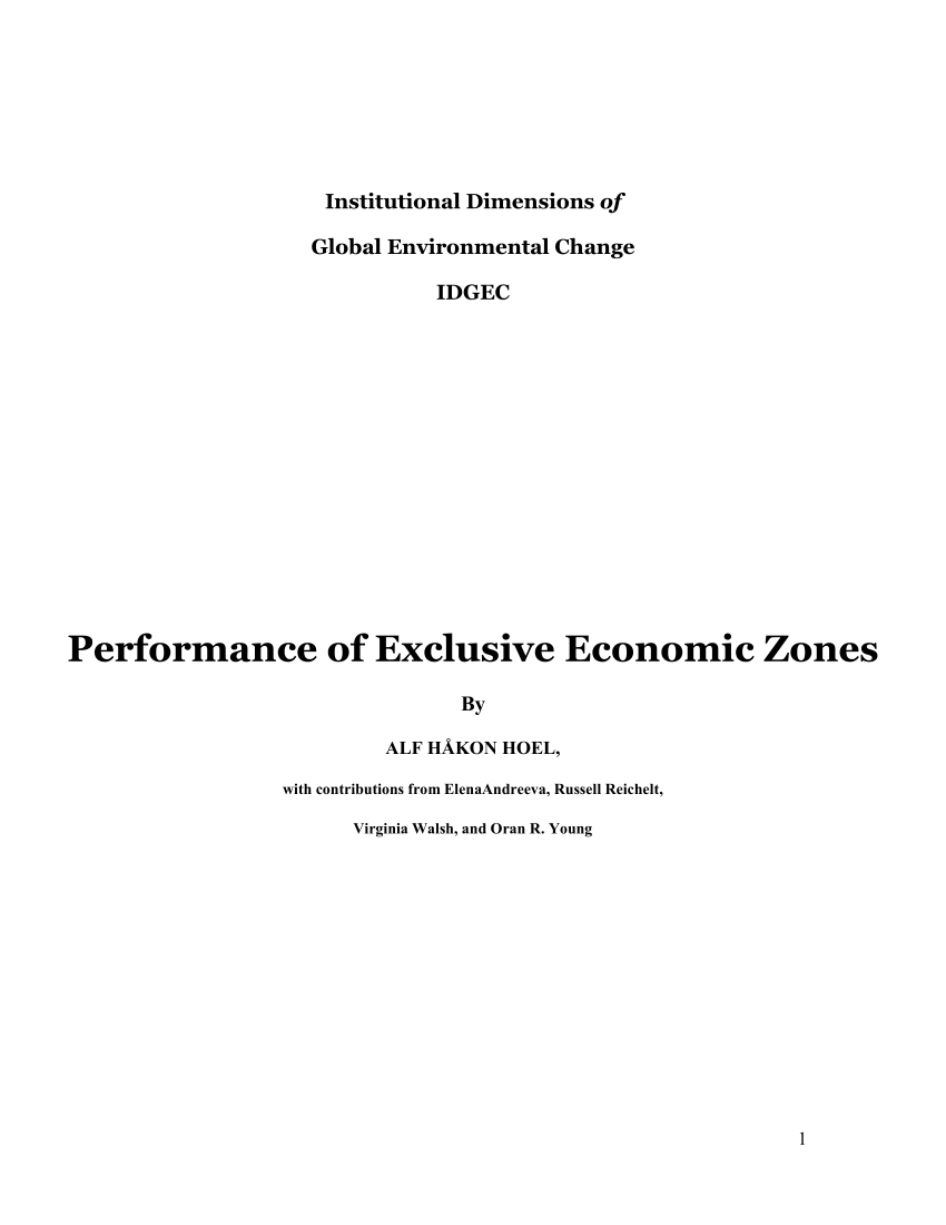 exclusive economic zone thesis