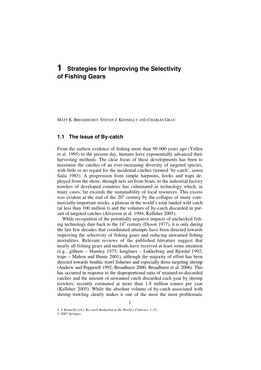 Productivity and selectivity of several traditional fishing gear