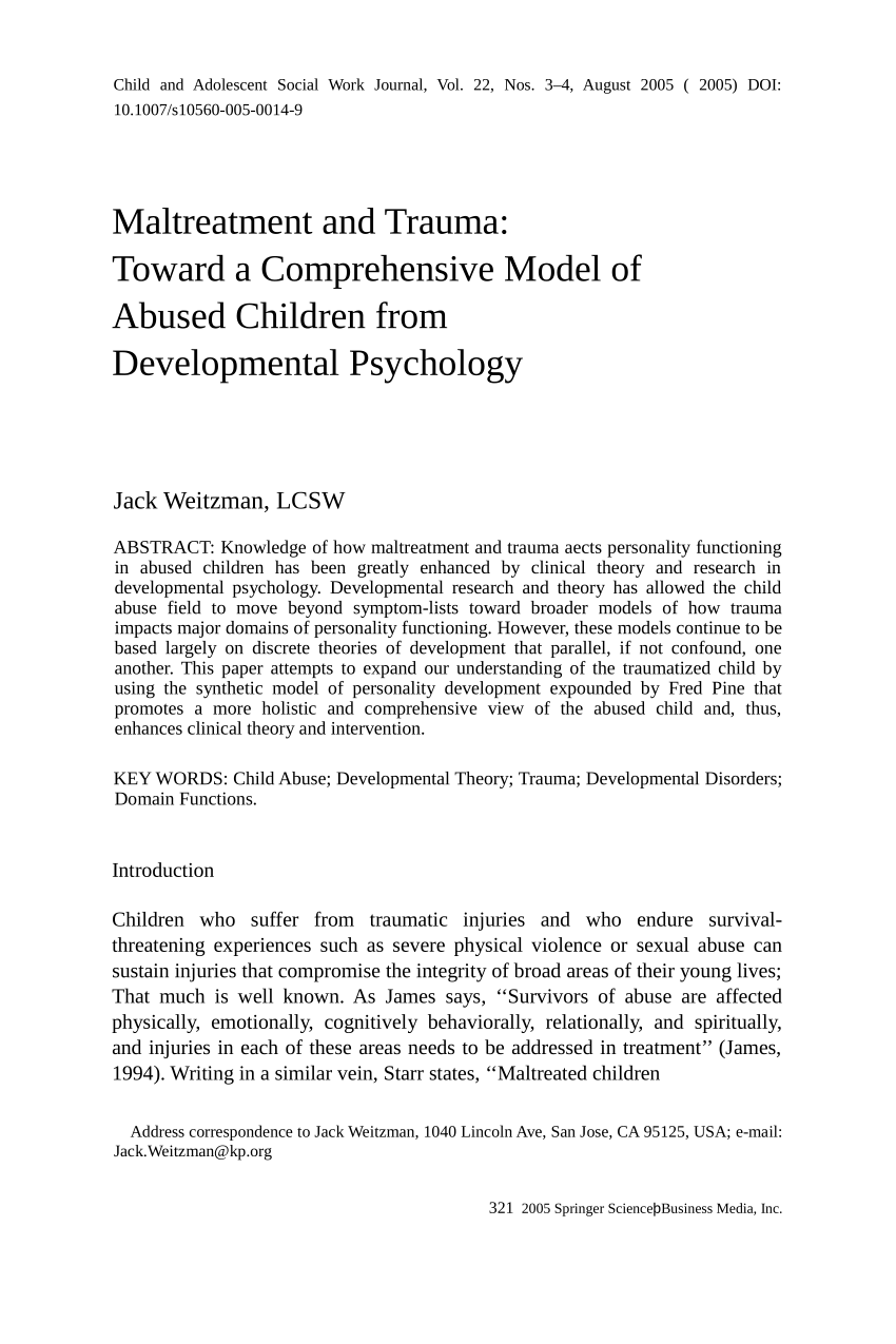 research paper topics for child maltreatment