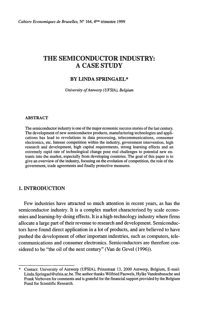 semiconductor case study scribd