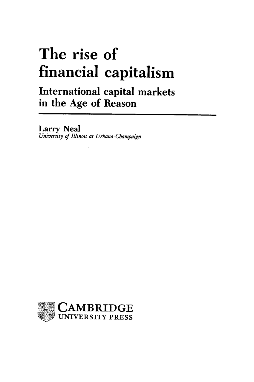 rise of capitalism essay