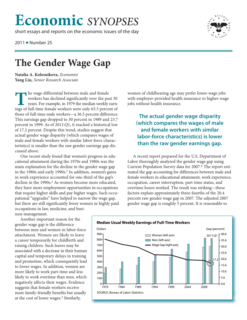 literature review on wage gap