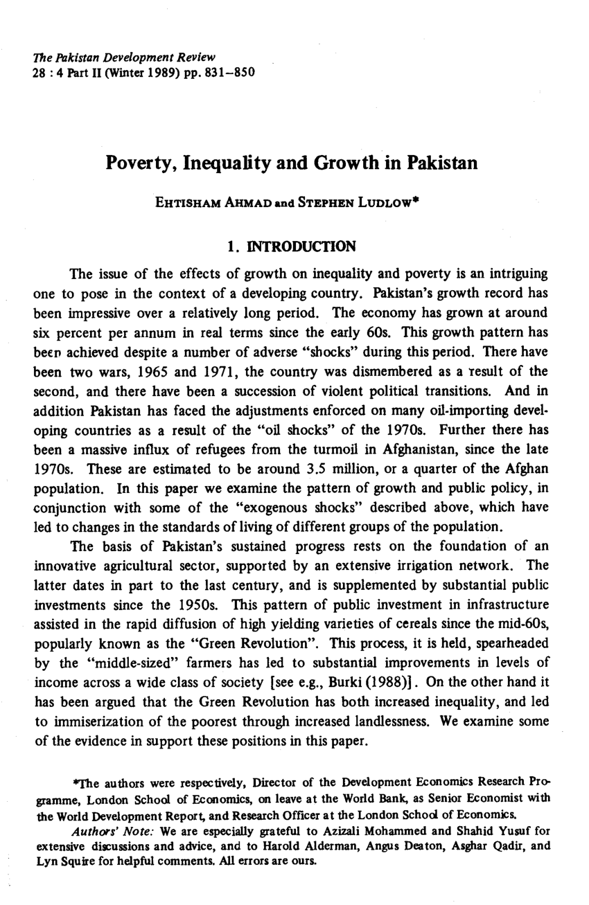 essay poverty in pakistan pdf