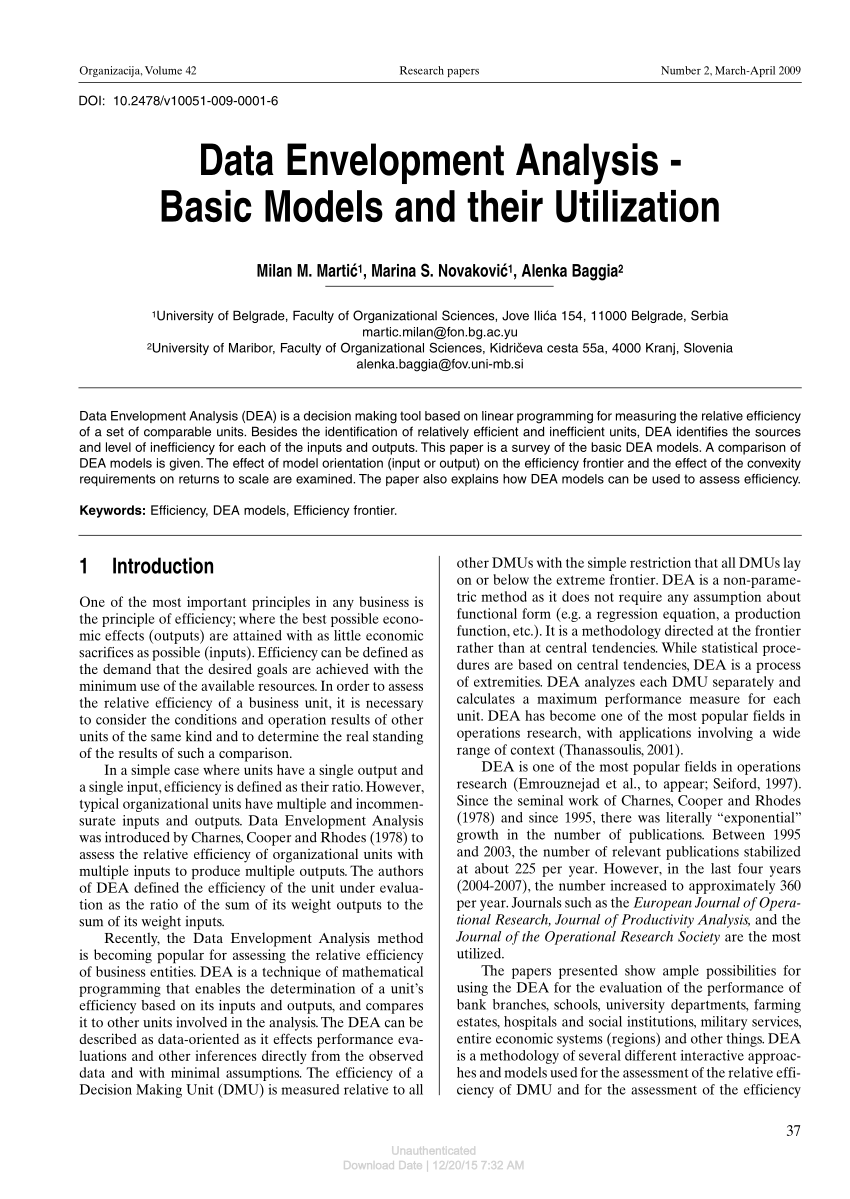 data envelopment analysis bcc model in excel