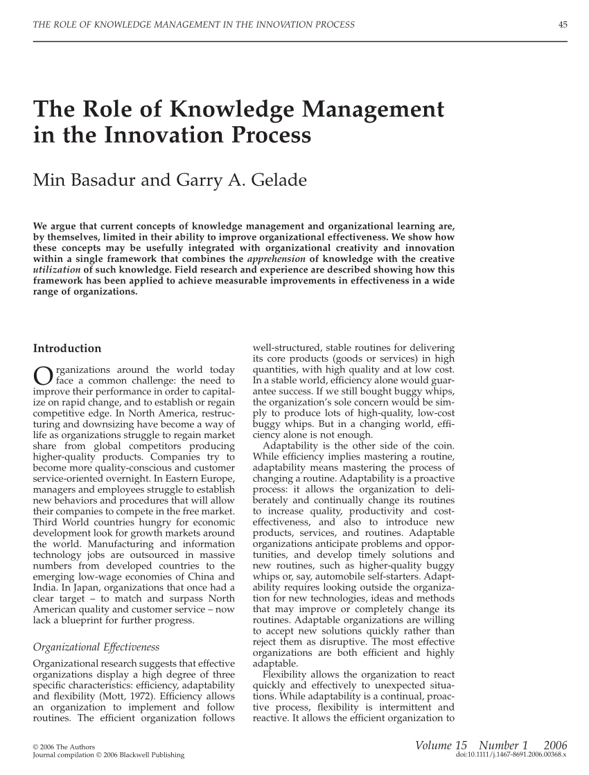 dissertation on knowledge management pdf