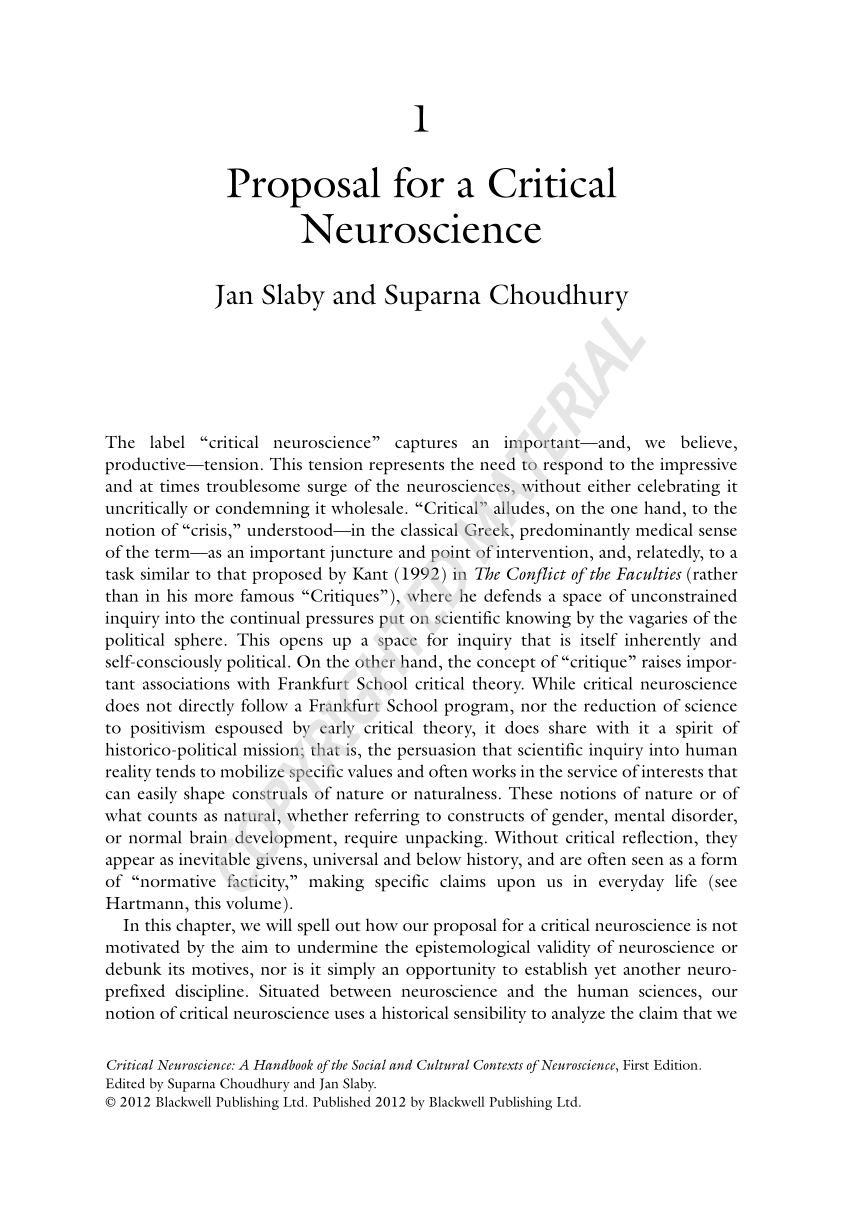 research proposal neuroscience example