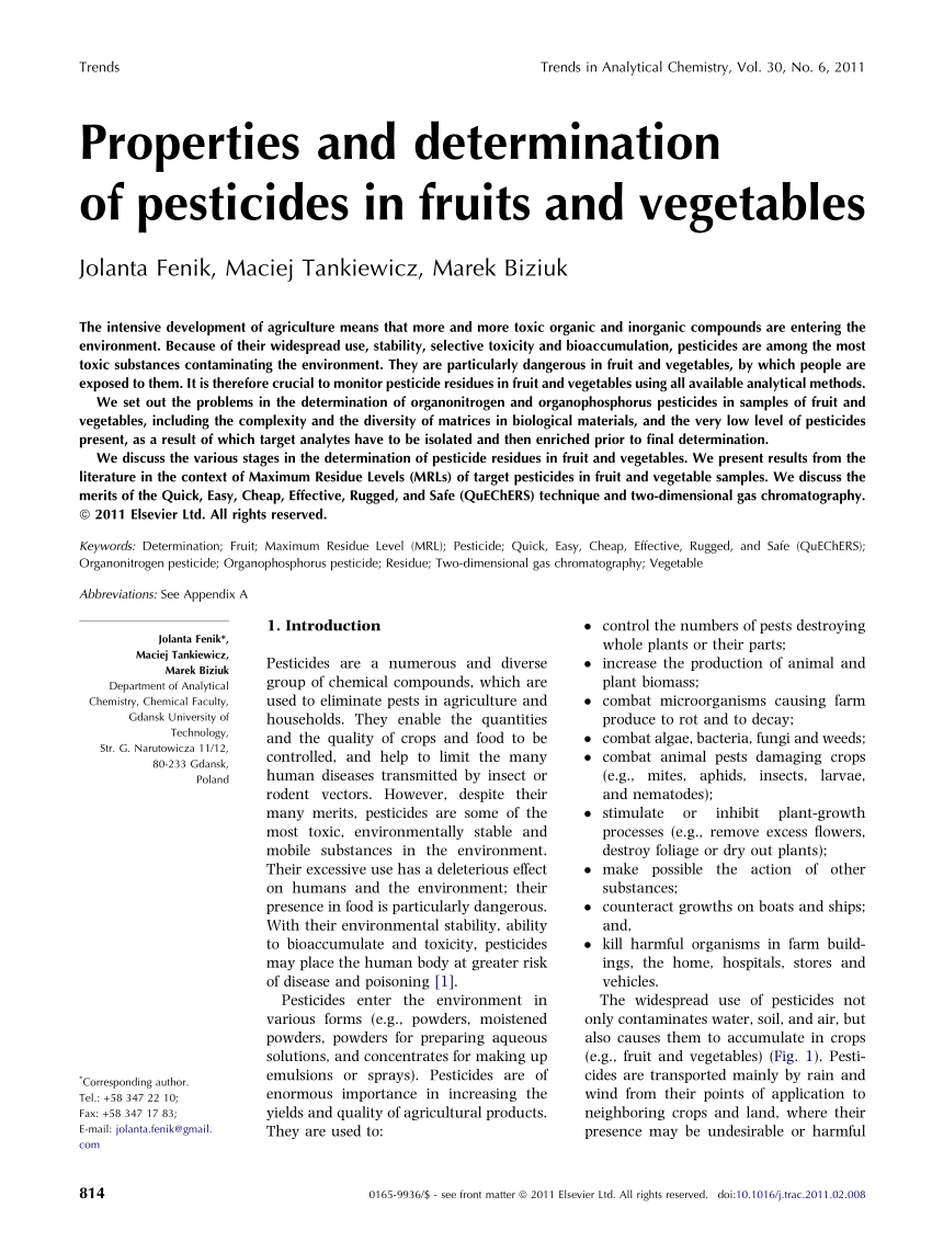 chemical pesticides advantages and disadvantages pdf