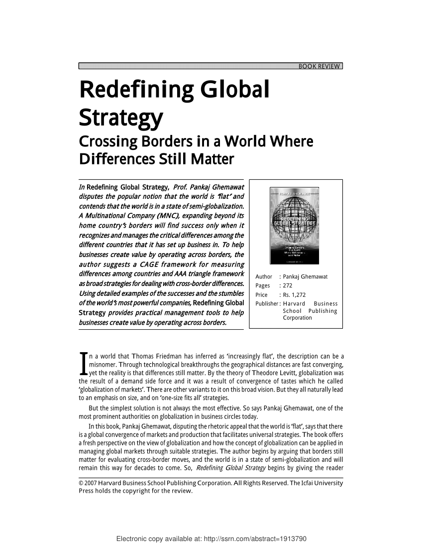 Analysis Of The Book Crossing Borders International