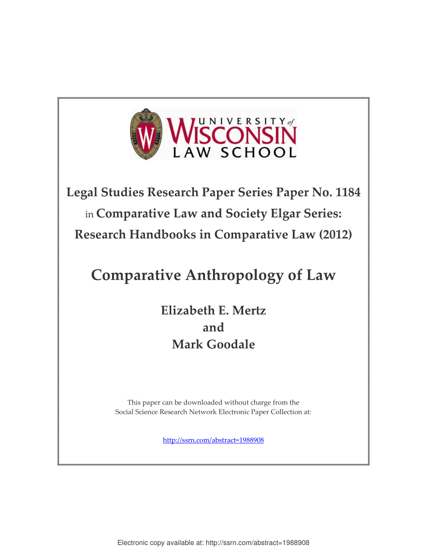 anthropology law research paper