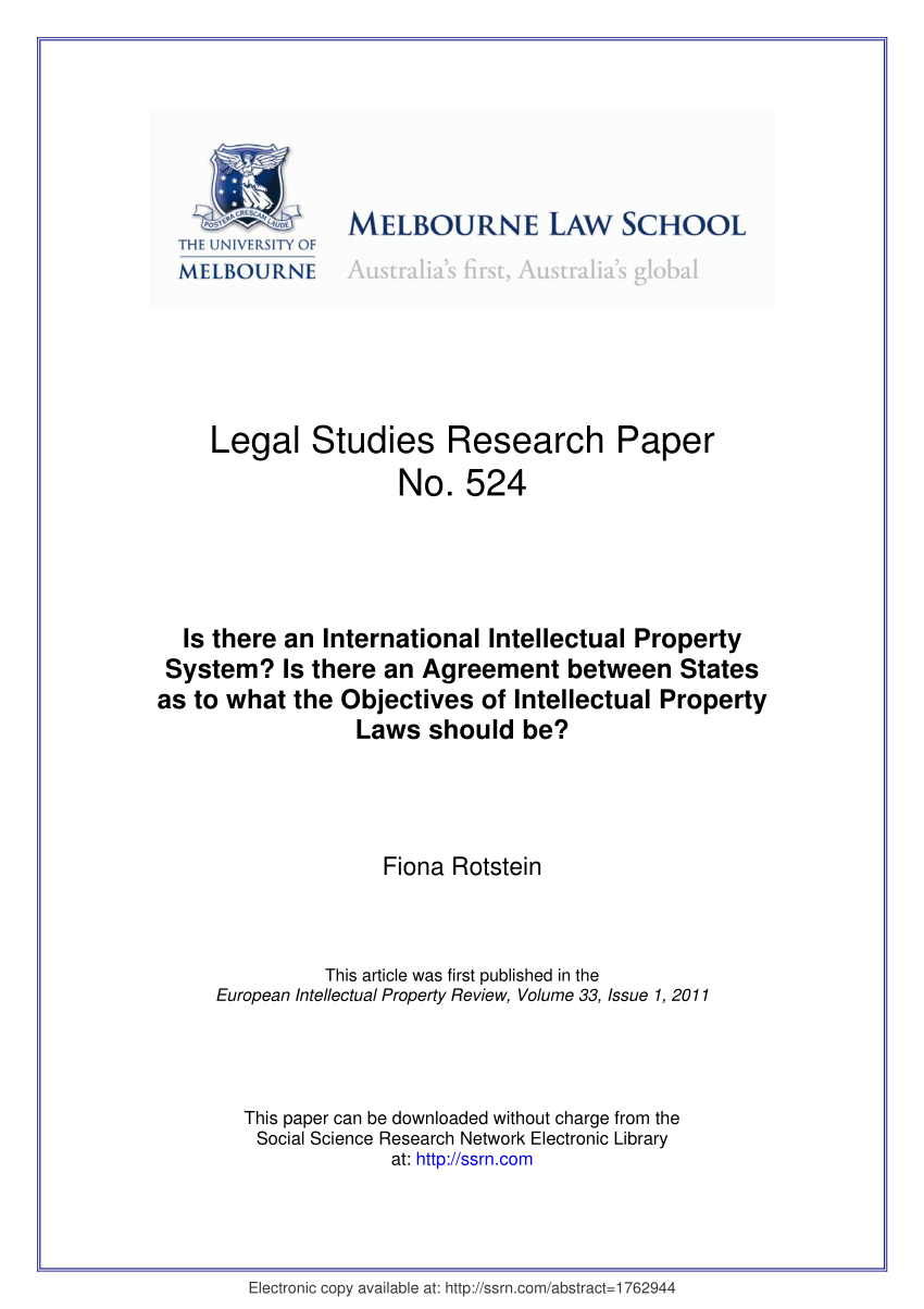 international intellectual property law