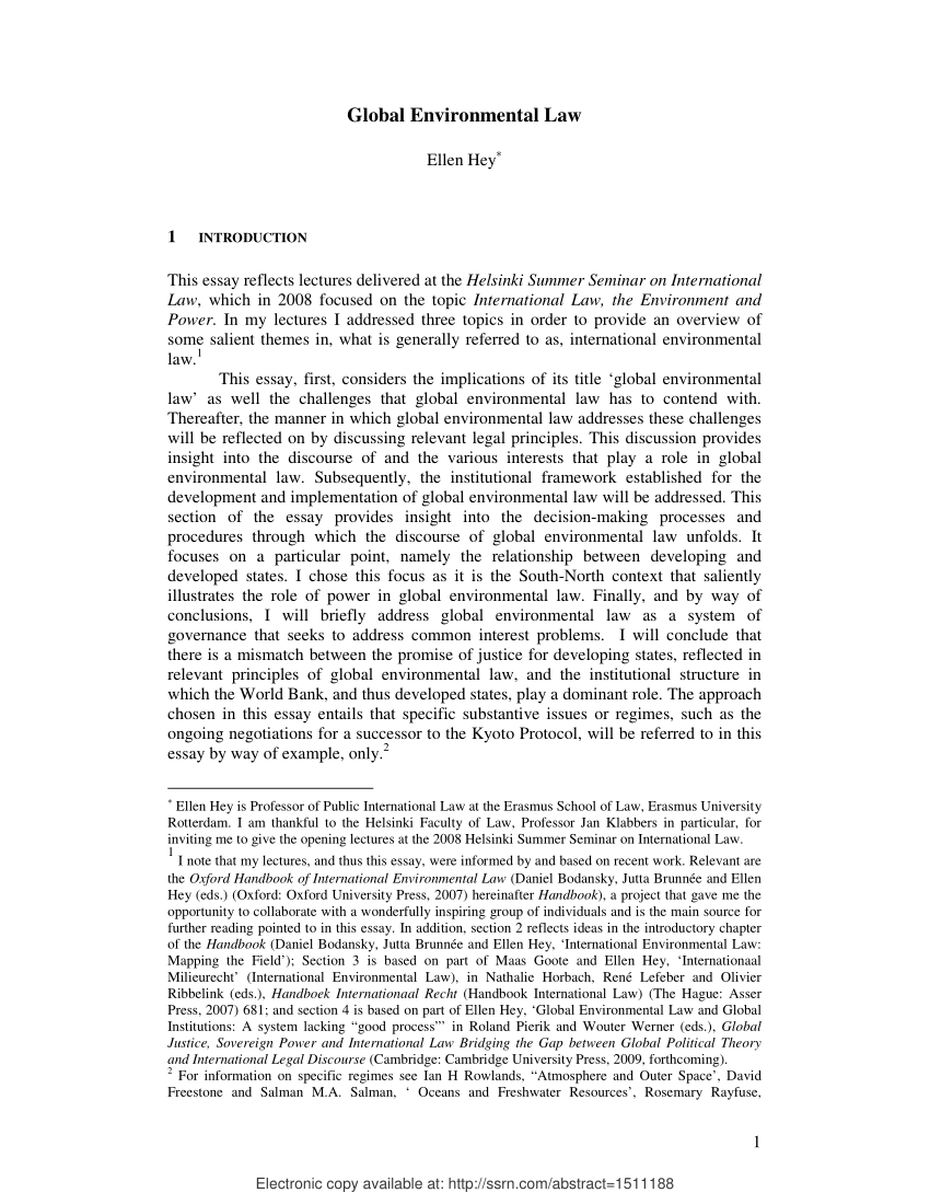 environmental law research paper pdf