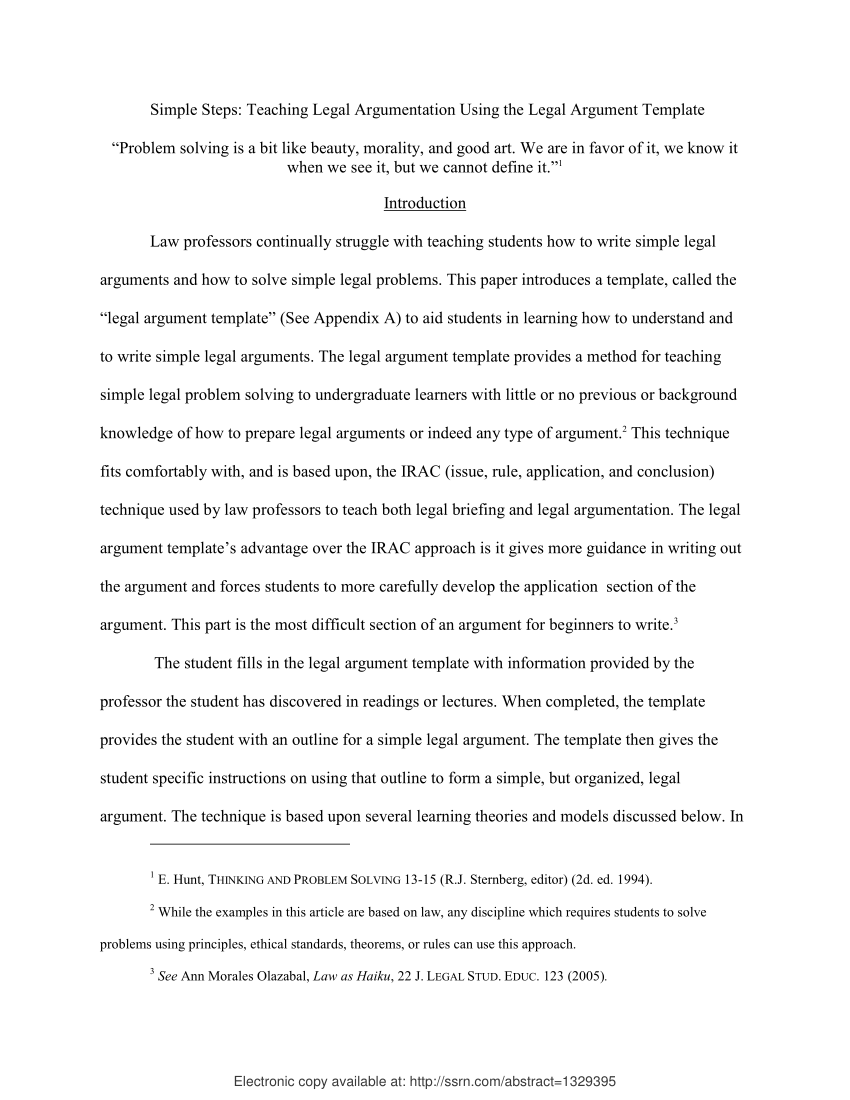 legal essay pdf