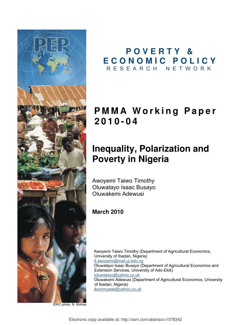 literature review on poverty in nigeria pdf