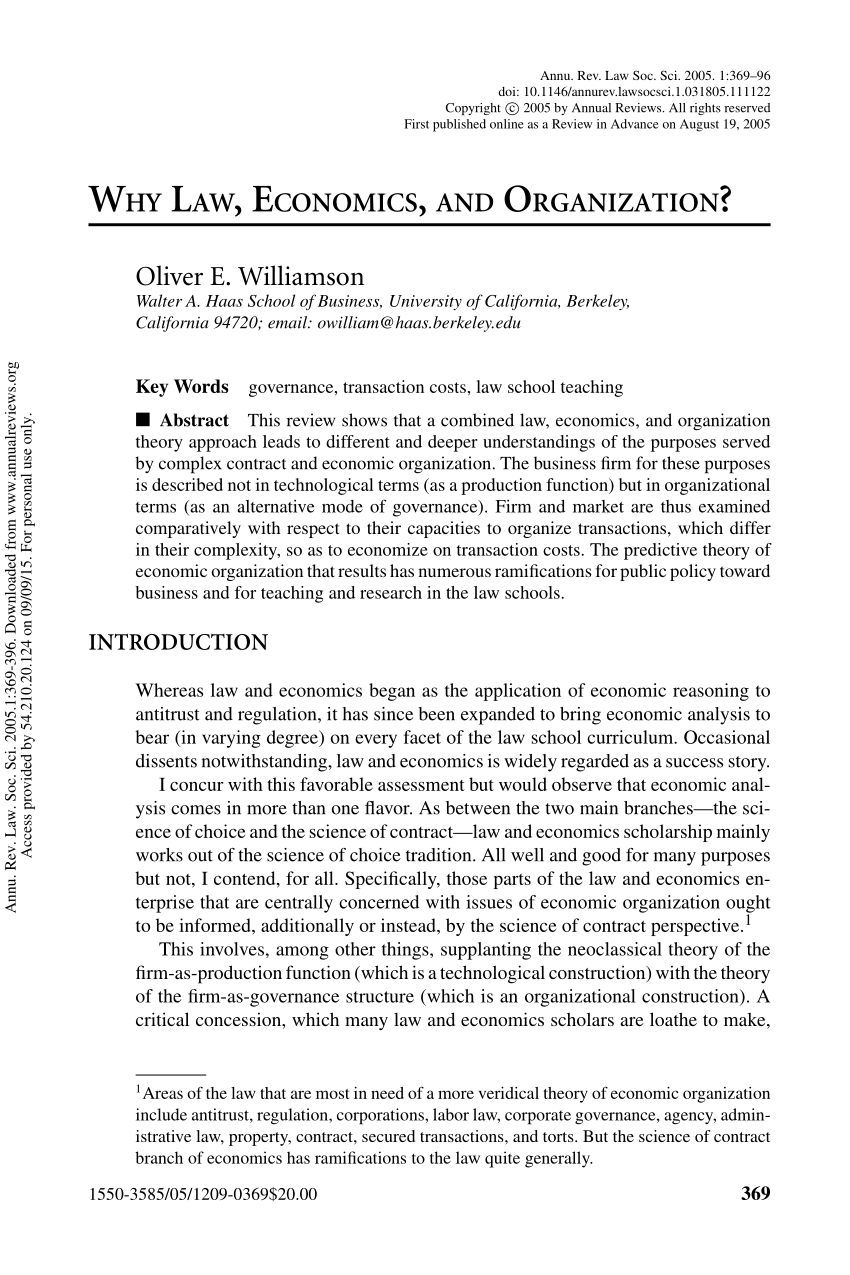 Cooter and ulen law and economics answers chapter 8