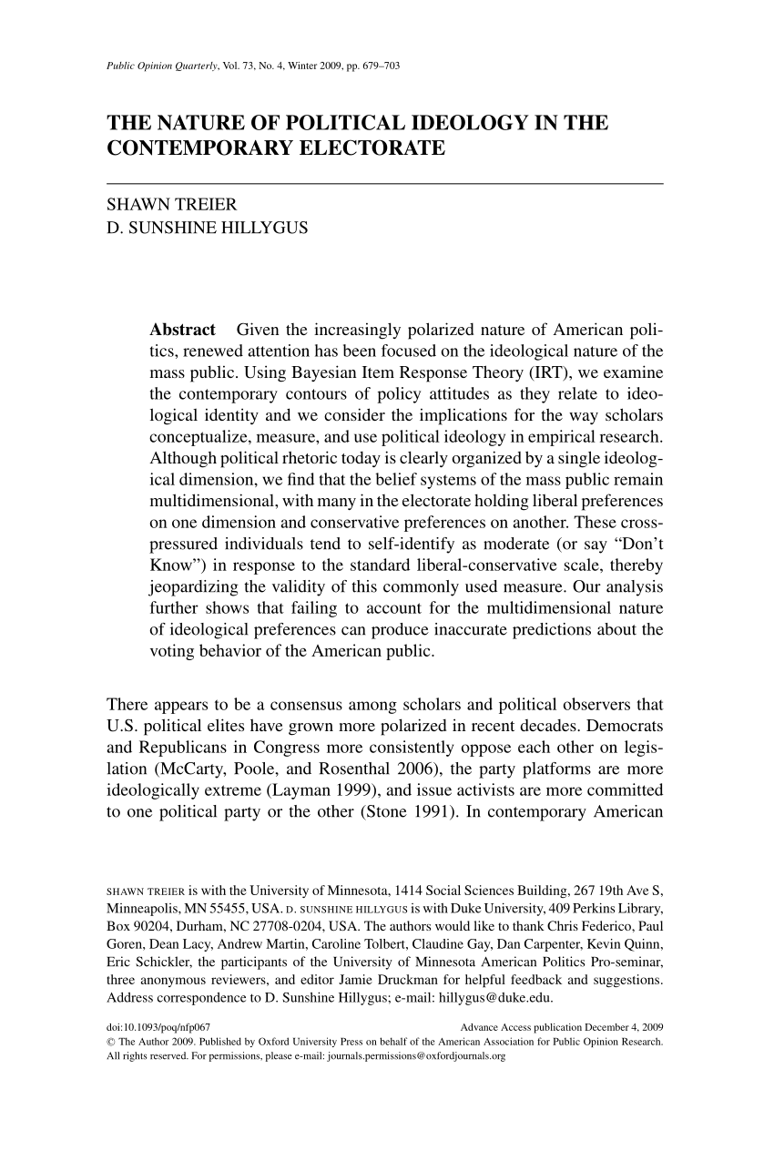 political ideology essay pdf