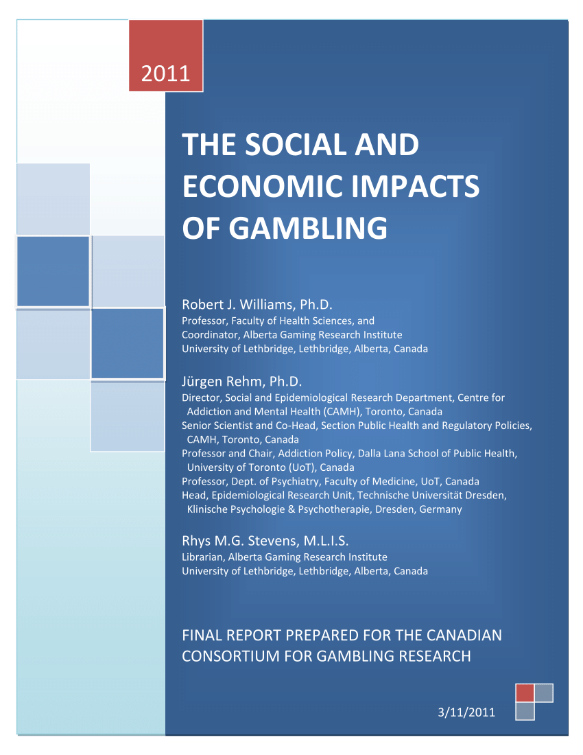 pdf the social and economic impacts of gambling